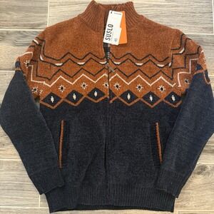 NWT Southwestern Zip Up Long Sleeve‎ Mens Jacket Aztec Flannel Lined Size S